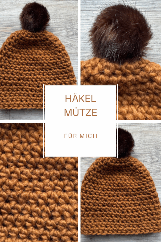 Häkel Mütze mit Bommel für mich