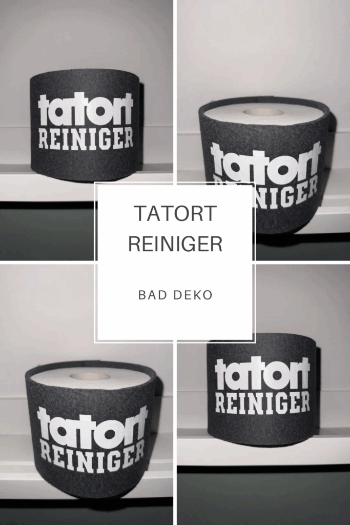 Bad Deko - Toilettenpapierbanderole - Tatortreiniger
