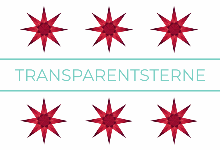 Transparentsterne falten