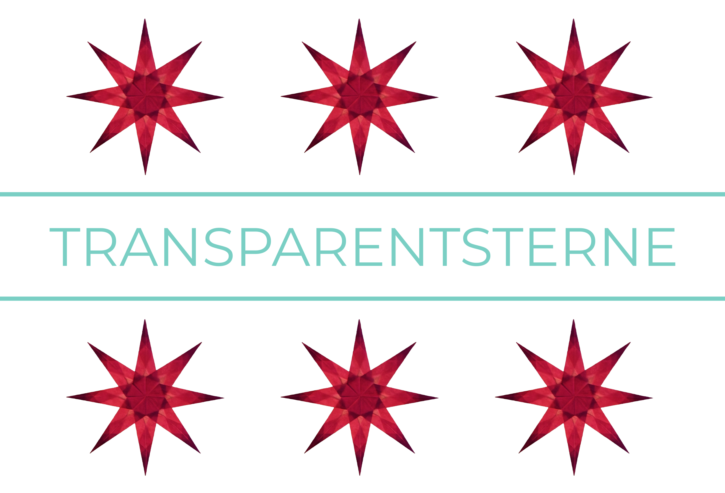 Transparentsterne falten